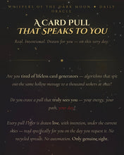 Load image into Gallery viewer, Daily Single Tarot Card Pull Reading .. “15 pulls per month”